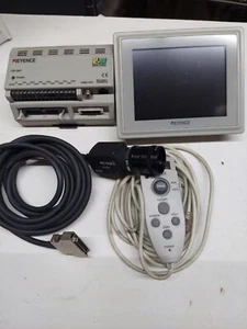 Keyence Cv-301 Compact Color Vision System w/ Camera,Remote,LCD Screen Tested - Picture 1 of 9