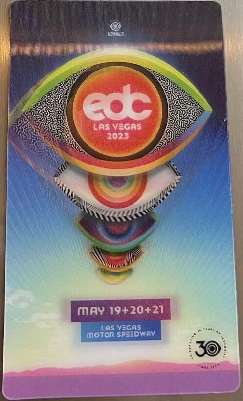 EDC Las Vegas 2023 Collectible Magnet Electric Daisy Carnival 30th Anniversary - Image 1 of 1