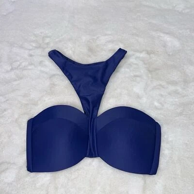 Top de bikini MIKOH acolchado bandeau cuello alto talla pequeña Foto 1 de 4