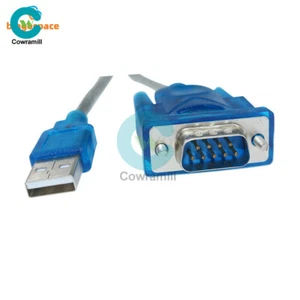 USB to RS232 Serial Port 9 Pin DB9 Cable Serial COM Port Adapter Convertor Blue - Picture 1 of 6