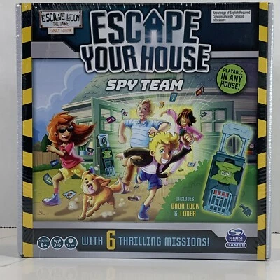 Escape Room the Game Escape Your House Spy Team Board Game. New Unopened. - Image 1 of 4