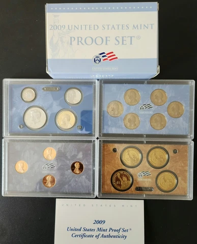 2009 S United States Mint Proof Set 18-Coin - COA And Original Box Cover