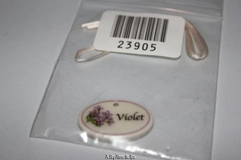 Longaberger Collector Club May Series Mini Violet Basket Tie On- NEW Cover