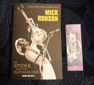 Mick Ronson: The Spider With Platinum Signed by Authors Weird & Gilly Paperback - Bild 1 von 2