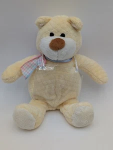 Animal Adventure Yellow Rattle Bear Plush 10 Inch Picture Holder Stuffed Animal - Picture 1 of 8