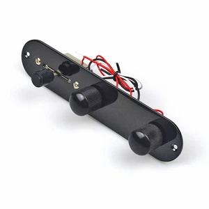 Black Prewired Control Plate 3-Way Switch Fit for TL Tele Telecaster with Socket - Picture 1 of 5