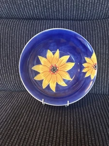 ATEMBERAUBENDE WHITTARD OF CHELSEA SALAT-/SERVIERSCHÜSSEL BLAU & GELB SONNENBLUME (10,5") - Bild 1 von 10