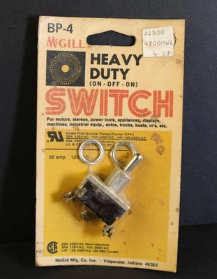 Interruptor de encendido y apagado de alta resistencia McGill BP-4 Foto 1 de 3