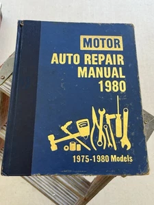 Vintage 1980 MOTOR AUTO REPAIR MANUAL Motors Manual '75-'80 Models - Bild 1 von 12