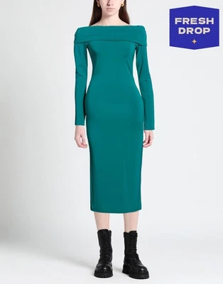 RRP€345 THE ANDAMANE Midi Dress IT42 US6 UK10 M Long Sleeve Made in Italy - Image 1 of 4