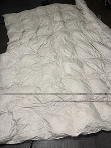 $ 339 FALLSCHIRM Bio-Baumwolle Puff Bettdecke King Bone Beige - Bild 1 von 12