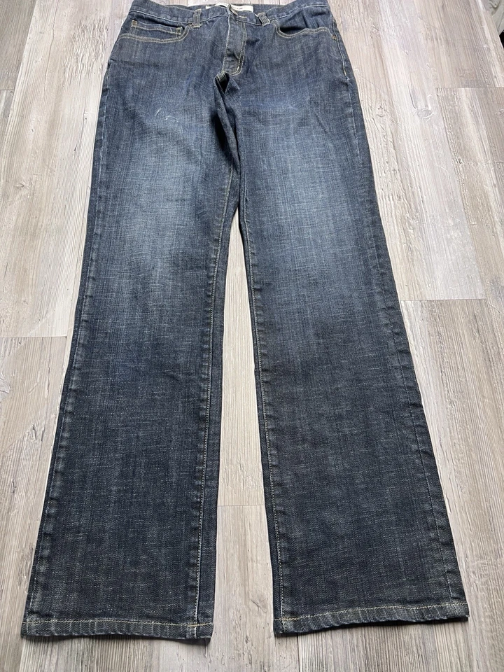 Pantalones de mezclilla CB Cutter & Buck para hombre talla 32x34 tiro medio relajados rectos lavado medio Foto 1 de 4