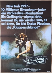 Escape from New York ORIGINAL Germany A1 1981 POSTER John Carpenter cult Sci-Fi - Picture 1 of 2