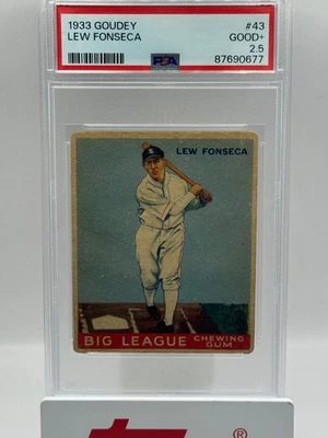 1933 Goudey Lew Fonseca #43 PSA 2.5 Good+ - Image 1 of 2