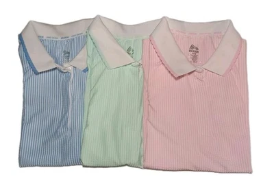Lote de 3 tops sin mangas con cuello RBX Pro Shop talla M azul rosa verde Foto 1 de 4