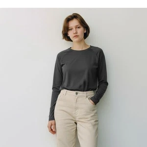 Noble Outfitters Long Sleeve Performance Top Black Moisture Wicking Women's L - Picture 1 of 10