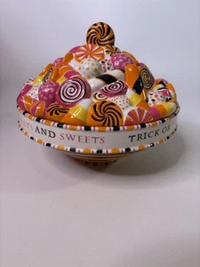 DEPT 56 PLATO DE DULCES HALLOWEEN GLITTERVILLE - Imagen 1 de 9