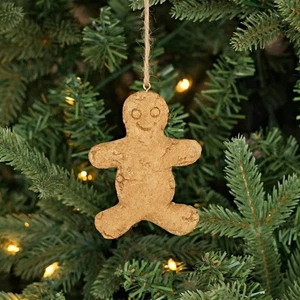 Ornamento biscotti uomo pan di zenzero primitivo natalizio 3,75" - Foto 1 di 5
