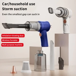 2 In1 Wireless Car Vacuum Cleaner High Powerful Dual Use For Suction And Blowing - Photo 1/12
