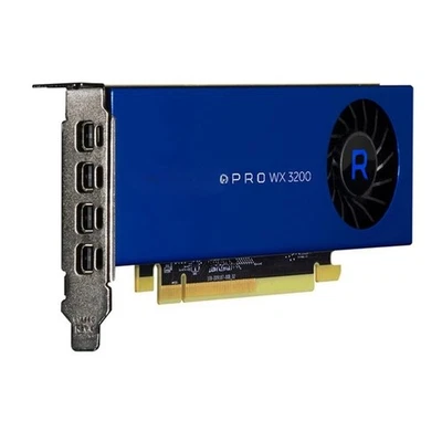 For Radeon Pro WX 3200 4GB GDDR5 CAD Card ‎5V10W72854 4 Mini DisplayPort 1.4  - Image 1 of 4
