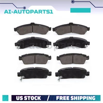 For 2002 2003 2004 2005 Chevrolet Trailblazer Front + Rear Ceramic Brake Pads - Image 1 of 4