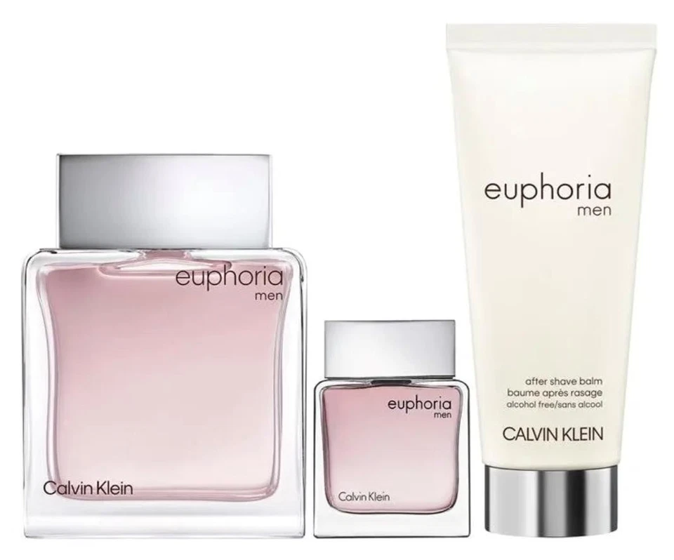 CALVIN KLEIN EUPHORIA FOR MEN EAU DE TOILETTE 100ml GIFT SET NEW - image 1 of 1