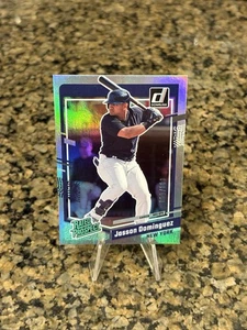 2023 Panini Donruss JASSON DOMINGUEZ #89 RC Rated Prospect Silver Foil /500 - Picture 1 of 3