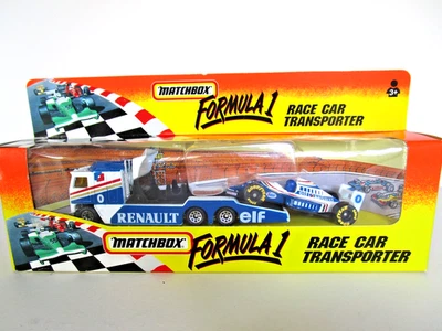MATCHBOX SUPERFAST RENAULT WILLIAMS FORMULA 1 RACE TEAM CAR TRANSPORTER SET - Image 1 of 4