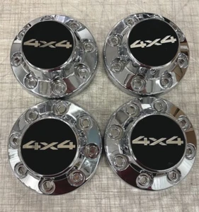 USED Chevrolet Pickup Truck K2500 K3500 8 Lug Center Hub Cap Chrome 4x4 SET OF 4 - Picture 1 of 6