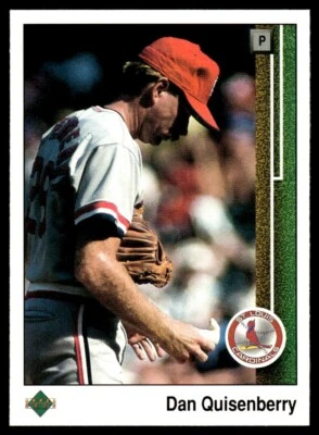 1989 Upper Deck #533 Dan Quisenberry St. Louis Cardinals - Image 1 of 2