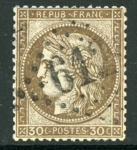 France Colonies 1872 Ceres Issue 30¢ Scott # 62 VFU H671 ⭐⭐ - Picture 1 of 6