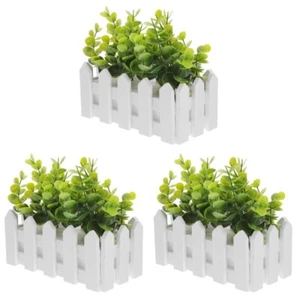 3 Count Eukalyptus Künstliche Blumen Auf Der Fensterbank Assorted Color Plant - Bild 1 von 12