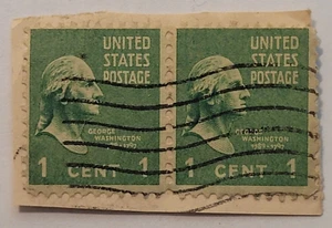 US-Briefmarke ~ George Washington 1789-1797 ~ 1 ¢ grüne Briefmarke - X14 - Bild 1 von 6