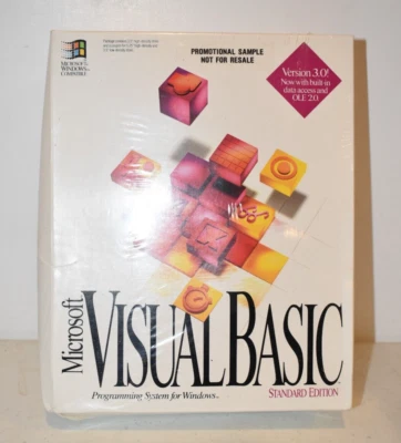 Microsoft Visual Basic Programming System For Windows, Standard Edition 3.0 New - Image 1 of 4