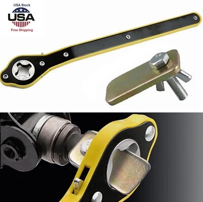 Llave de trinquete para gato de tijera de coche herramienta de reparación de orejetas de rueda de neumático de garaje ahorro de mano de obra Foto 1 de 4