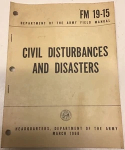 FM 19-15 Civil Disturbances and Disasters March 1968 - Picture 1 of 11