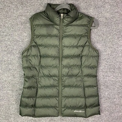 Chaleco Eddie Bauer EB650 para mujer talla M plumón cremallera completa acolchado chaqueta Foto 1 de 4