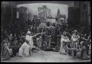 Glass Magic Lantern Slide OBERAMMERGAU PASSION PLAY NO26 DATED 1910 PHOTO - Picture 1 of 2