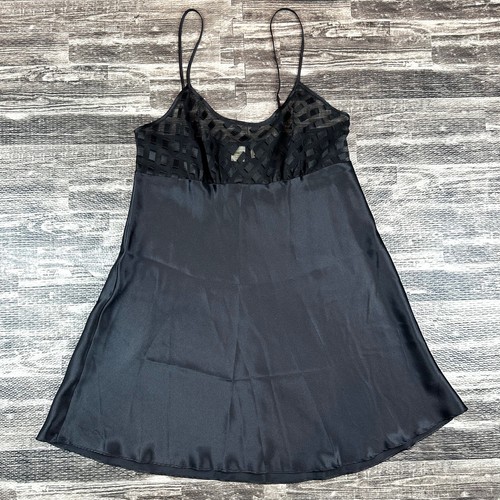 UNDERCOVER Abito da notte nero Victoria's Secret vintage anni '70 taglia M L etichetta corona oro