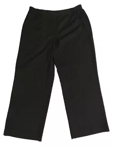 Womens 16P Linea by Louis Dell'Olio Black Polyester/Rayon Pants Preowned - Picture 1 of 7