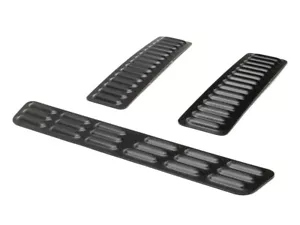 GenRight Off Road LVR-1008 Black 3 Piece Long Hood Louver Vent Set Jeep - Picture 1 of 4