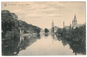 34 Bruges Le Lac d´Amour AK Feldpostkarte 12.01.1915 Brugge Brügge   - Bild 1 von 2