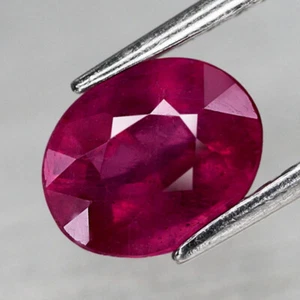 2.04 ct. Ruby Natural from Madagascar Oval Facet 8x6x 4.3 mm - Picture 1 of 4