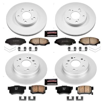 PowerStop Disc Brake Kit Front and Rear - Fits Honda Element 2003-2011 CRK5389 Foto 1 de 4