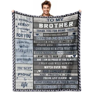 Gifts for Brother Brother Gifts from Sister Big Brother Gift Blanket 60"x50" ... - Picture 1 of 8