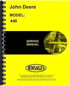 John Deere 440 Skidder Service Manual 	 JD-S-TM1009 - Picture 1 of 1