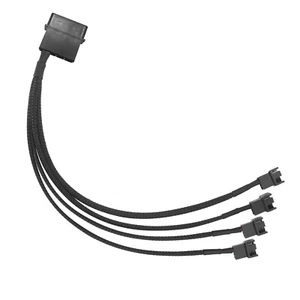 Molex to 4 Pin Fan Adapter for 3 Pin 4 Pin PC Case 12V Cooling Fans Molex to Fan - Picture 1 of 6