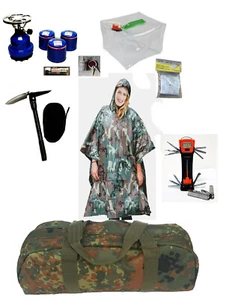 Außen Notfall Survival Kit Set Camping Multitool Outdoor Taschenlampe Gaskocher - Bild 1 von 1