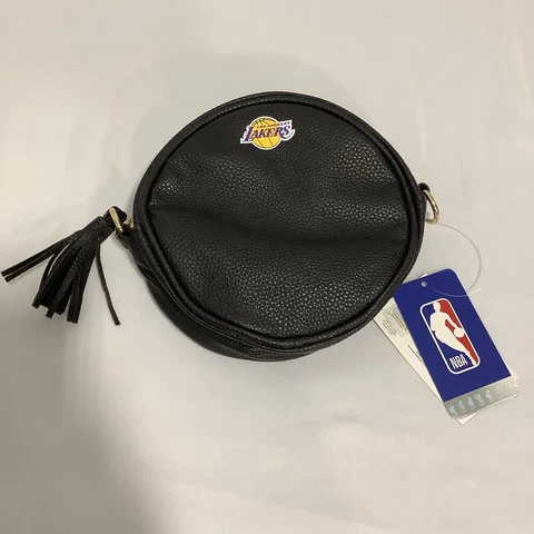 NBA Men's Black Forever Collectibles Los Angeles Lakers Tassled Coin Wallet Cover