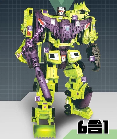 HZX h902 G1 IDW Devastator 6in1 12in Kids Robot Toy Collect Action Figure NoBox Cover